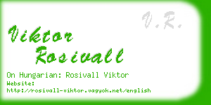 viktor rosivall business card